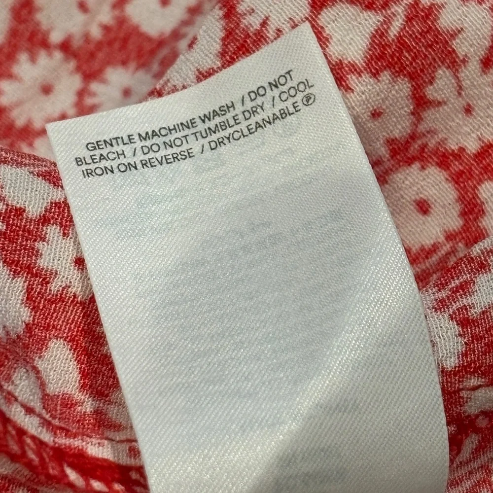 Boden Floral Crinkle Gauze Sweetheart Printed Top flowy puff sleeve romantic fun